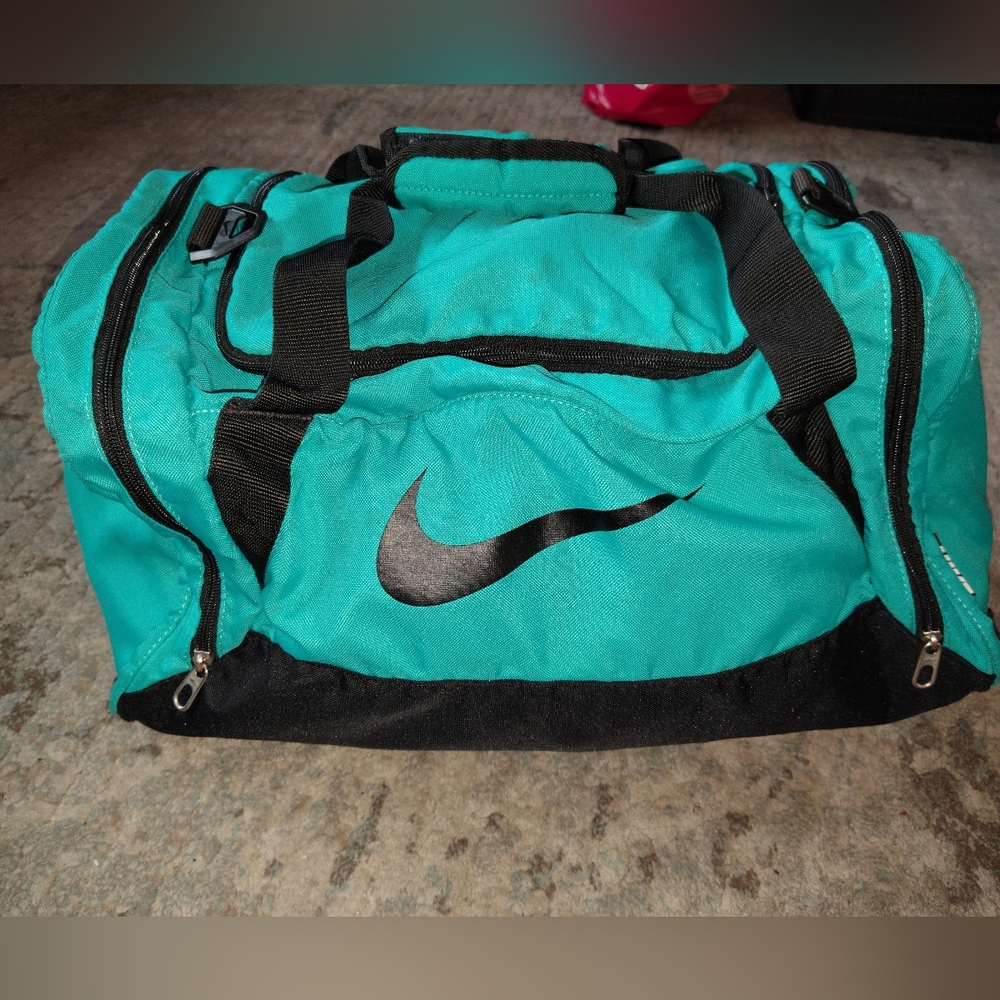 Turquoise And Black Nike Duffle